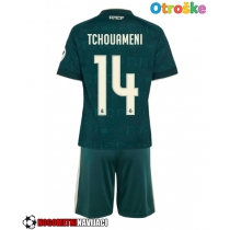Otroške Nogometnih dresov Real Madrid Aurelien Tchouameni #14 Gostujoči 2026-27 Kratki rokavi (+ hlače)